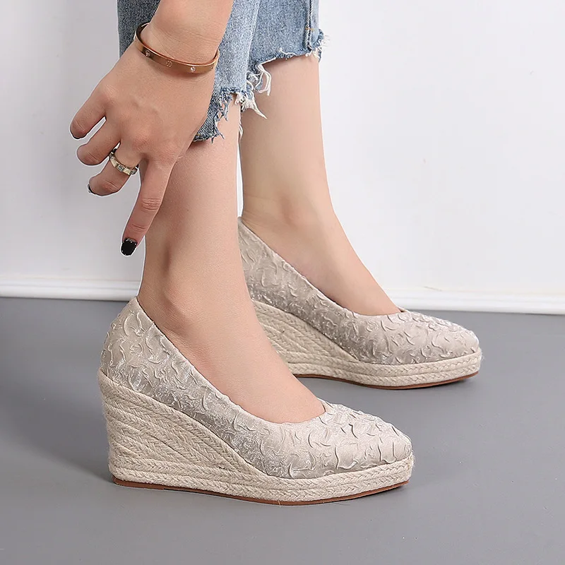 8cm Size 34-42 Breathable Comf - огляд і ціна Espadrille Slip On