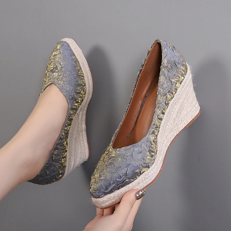 8cm Size 34-42 Breathable Comf - огляд і ціна Espadrille Slip On