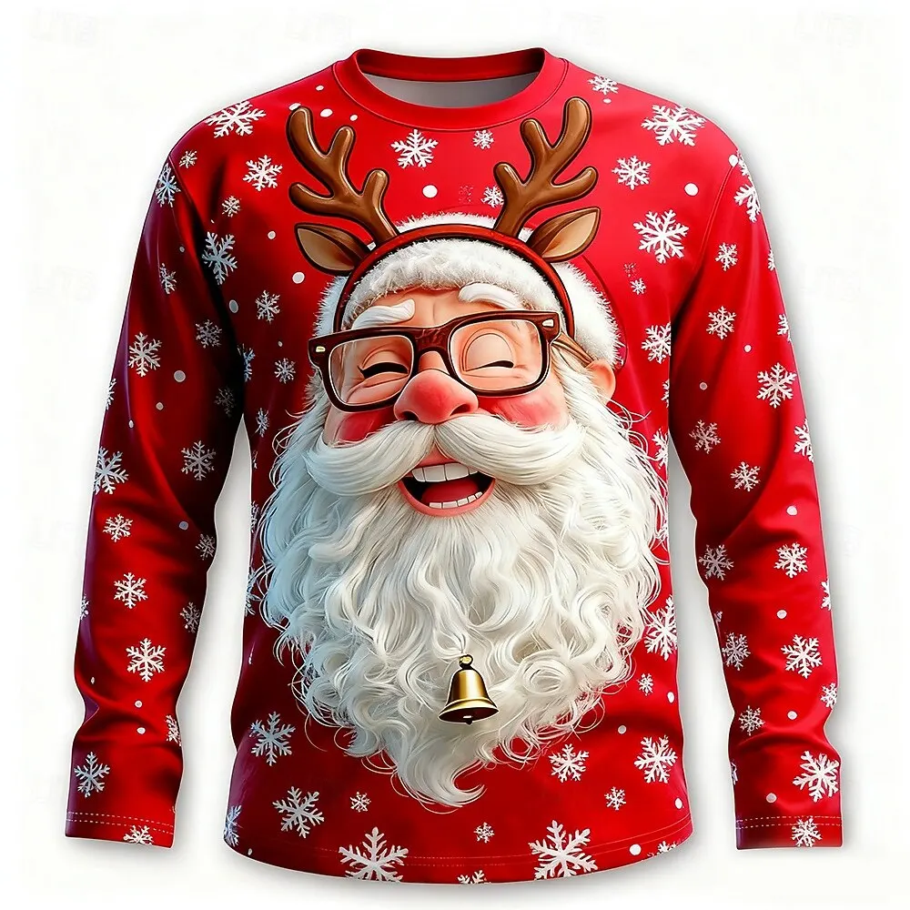 Men Polyester Long Sleeve T-sh - огляд і ціна Tee Graphic Print