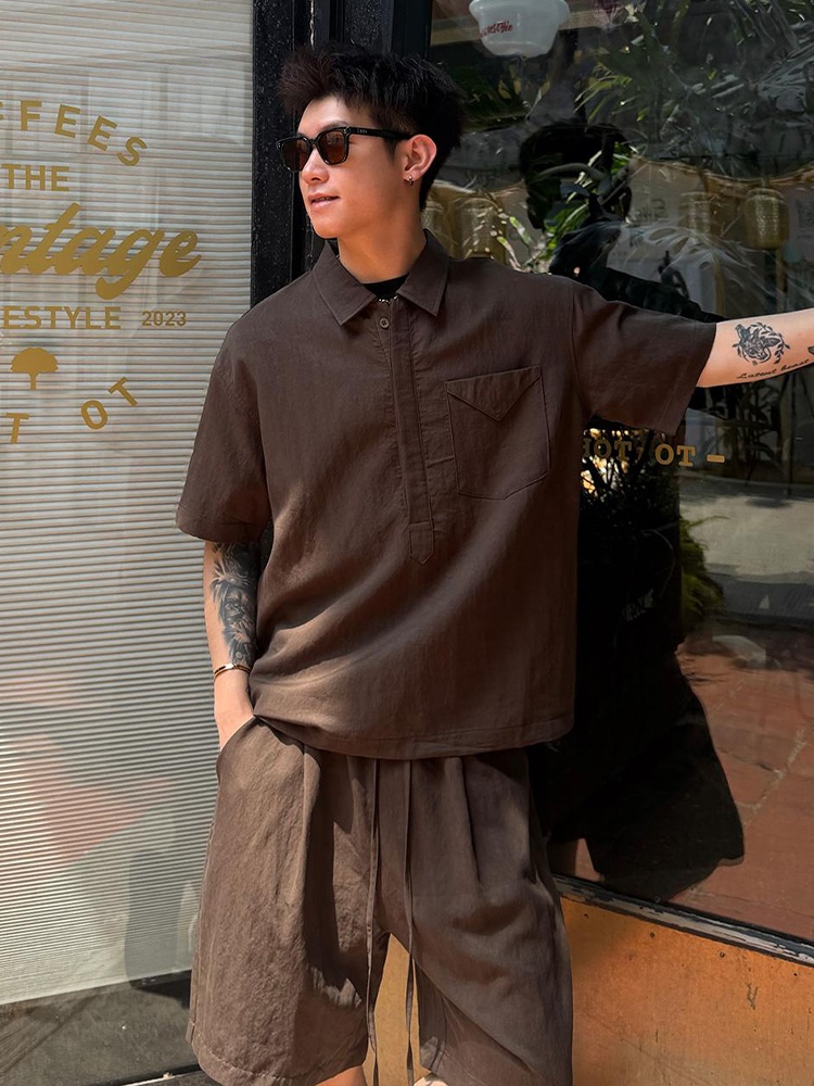 Men's Summer Linen Shirt Short - огляд і ціна Linen Shirt Breathable