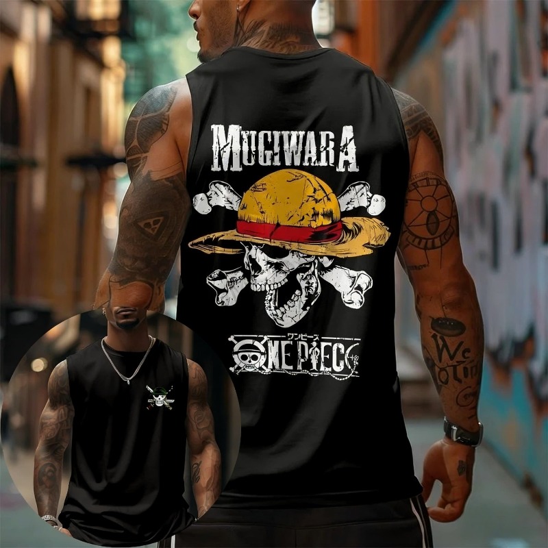One Piece Mugiwara Straw Hat S - огляд і ціна Tank Top Muscle