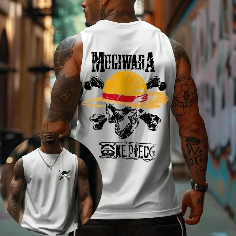 One Piece Mugiwara Straw Hat S - огляд і ціна Tank Top Muscle