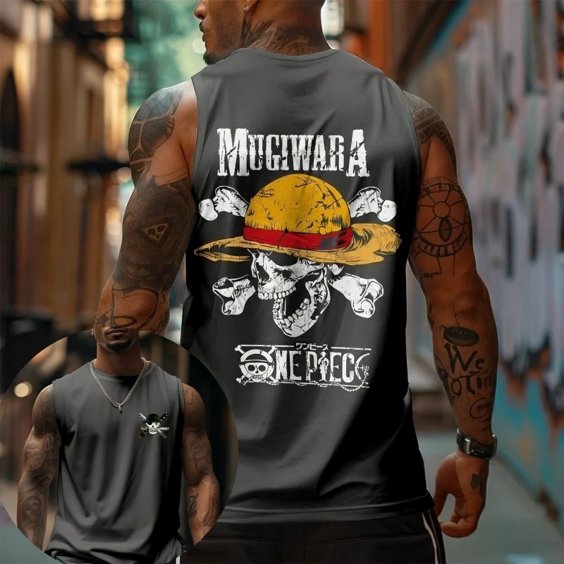 One Piece Mugiwara Straw Hat S - огляд і ціна Tank Top Muscle