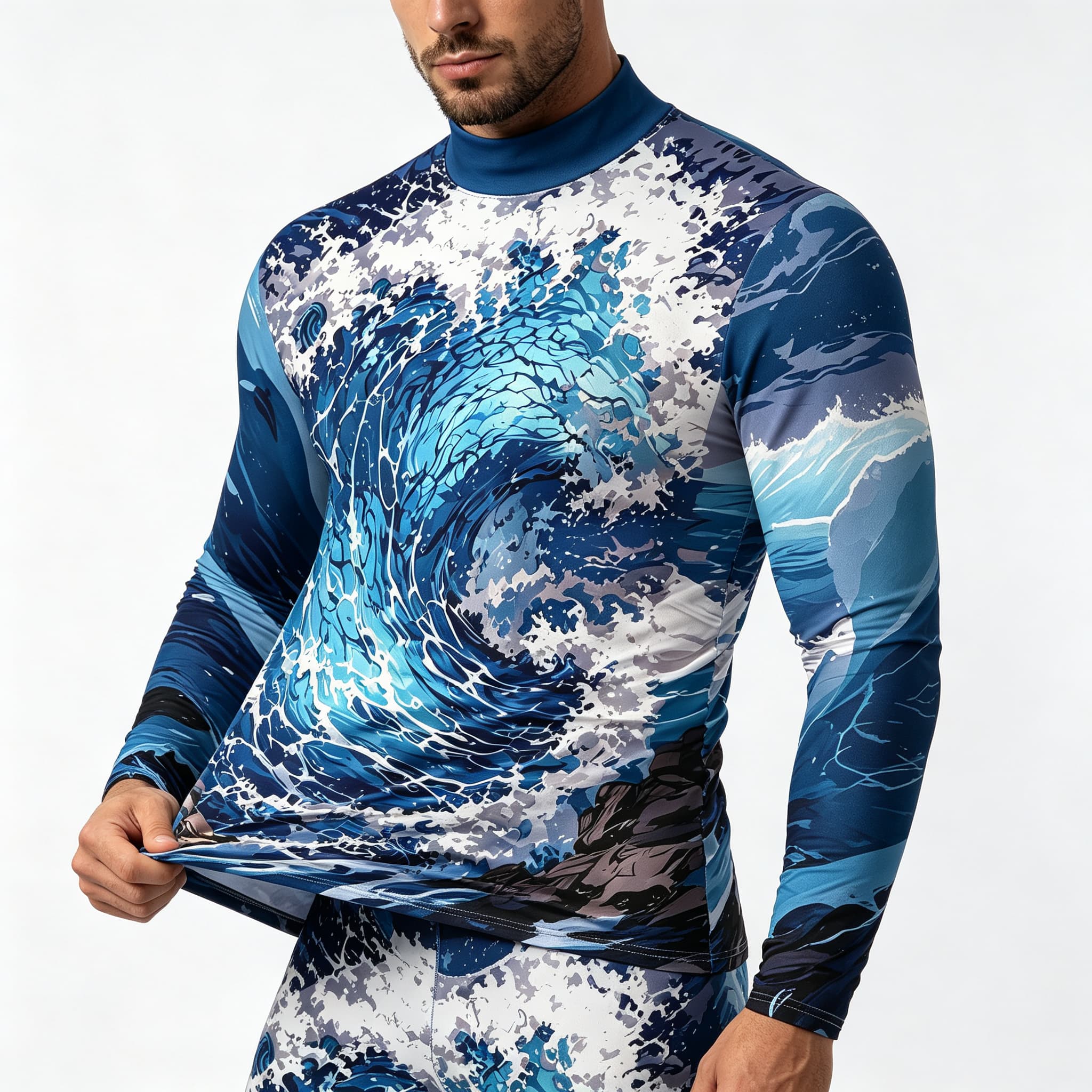 Vintage Ocean Surf Wave Print  - огляд і ціна Tee Graphic Print