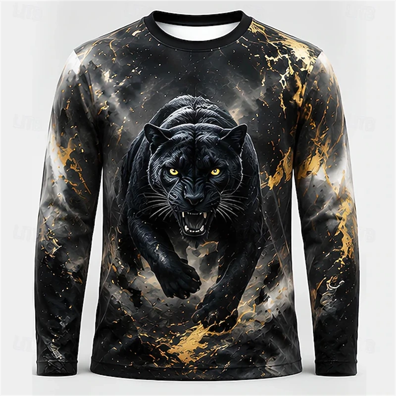 Men Blue White Tiger Dragon Pr - огляд і ціна Tee Graphic Print