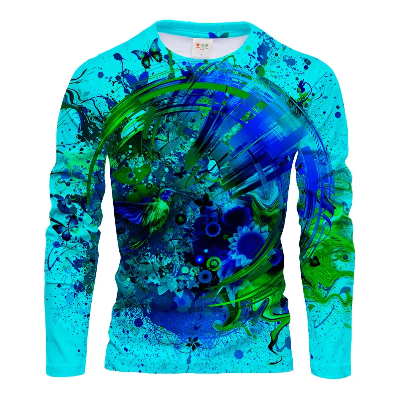 Men Polyester 3D Print Humming - огляд і ціна Tee Graphic Print