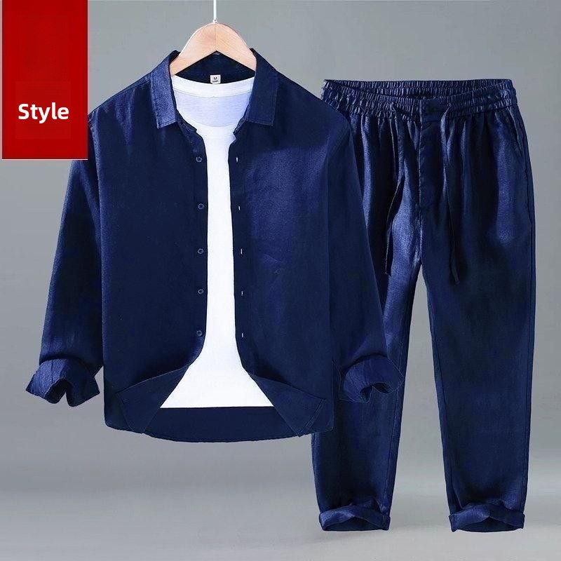 Loose Linen Men's Casual Short - огляд і ціна Linen Shirt Breathable